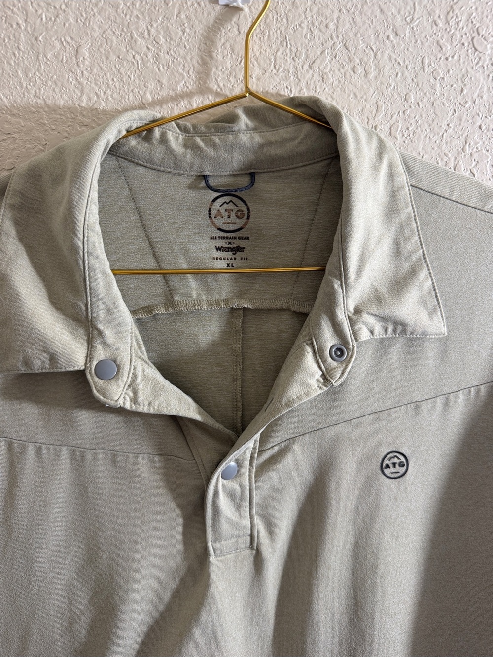 Wrangler ATG Light Sage Collared Shirt Jacket